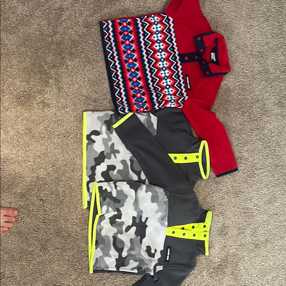 Lands' End Kids Sweatshirts - Red, Gray, and Camouflage